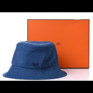 Hermes Denim Bucket Hat
